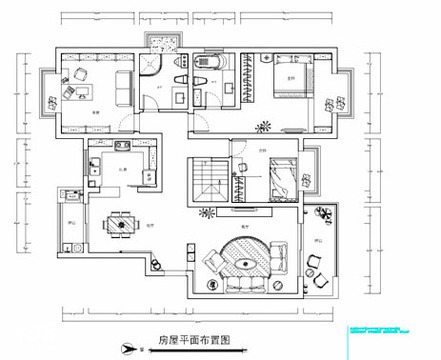 房屋平面圖及對應尺寸